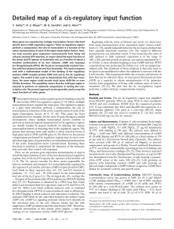 Detailed map of a cis-regulatory input function