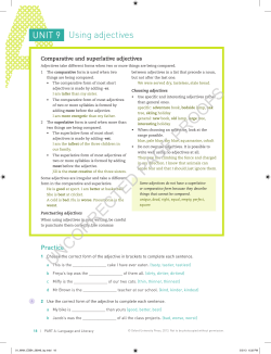 Using adjectives - Oxford University Press