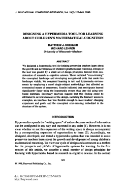 about children`s mathematical cognition
