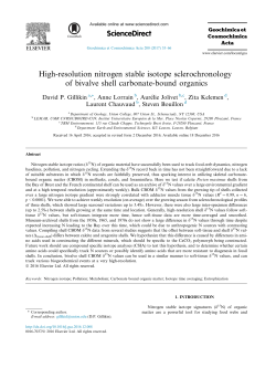 High-resolution nitrogen stable isotope