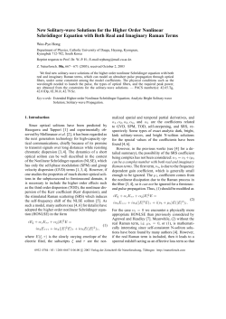 New Solitary-wave Solutions for the Higher Order Nonlinear