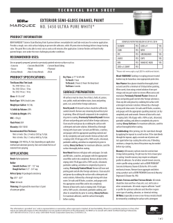 exterior semi-gloss enamel paint no. 5450 ultra pure white