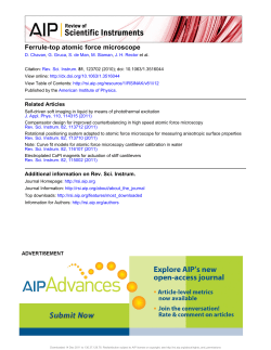 Ferrule-top atomic force microscope