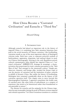 How China Became a `Castrated Civilization`