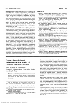 Contact lens-induced infection--a new model of Candida