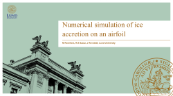 Numerical simulation of ice accretion on an airfoil