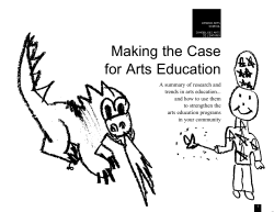 Making the Case for Arts Education