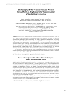 Stratigraphy of the Volcanic Products Around