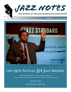 Awards 2009 - Jazzhouse.org