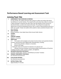 Fuel Efficient Function Activity