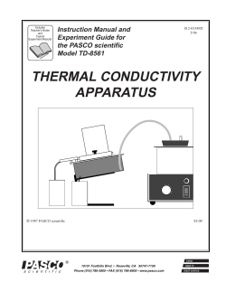 THERMAL CONDUCTIVITY APPARATUS