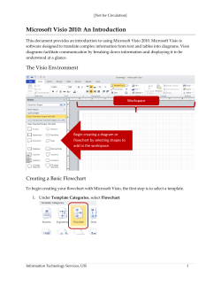 Microsoft Visio 2010: An Introduction
