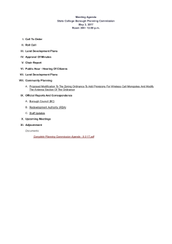 I. II. III. IV. V. VI. VII. VIII. A. IX. A. B. C. X. XI. Meeting Agenda State