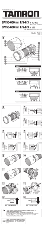 Tamron A011 Instruction Manual English 1404