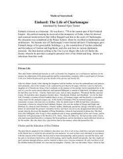 Einhard: The Life of Charlemagne