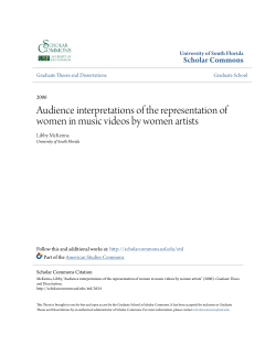 Audience interpretations of the representation of women in music
