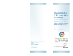 MCA Space Race Brochure - The Center for Advancing Innovation