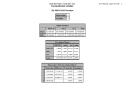 Observations 17 Variables Simple Statistics PRECIP ndvi aet temp