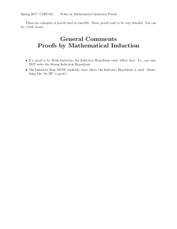 Note on mathematical induction