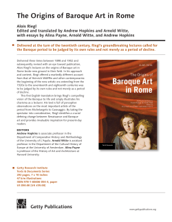 The Origins of Baroque Art in Rome