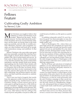 Cultivating Godly Ambition