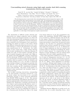 Nellist et al, Unscrambling mixed elements using high angle annular