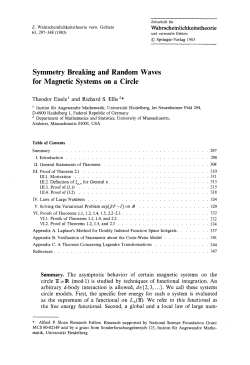 Symmetry breaking and random waves for magnetic