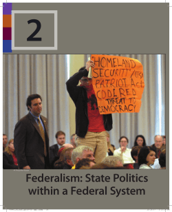 Federalism: State Politics within a Federal System