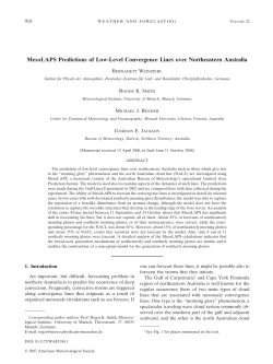 MesoLAPS Predictions of Low-Level Convergence Lines over