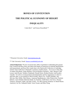 Bones of Contention: The Political Economy of