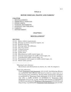 15-1 Municipal code reference Excavations and obstructions