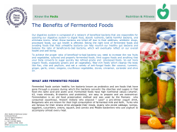 The Benefits of Fermented Foods