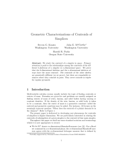 Geometric Characterizations of Centroids of Simplices
