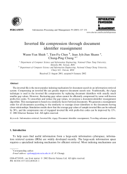 Inverted file compression through document identifier reassignment