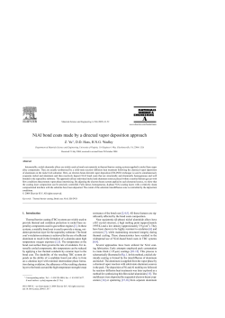 NiAl bond coats made by a directed vapor deposition approach