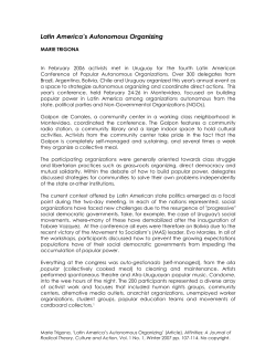 Latin America`s Autonomous Organizing