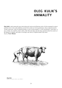 OLEG KULIK`S ANIMALITY