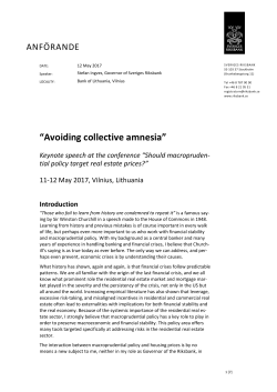 Keynote speaker &ndash; Stefan Ingves, Governor