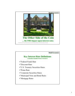 The Federal Reserve System and Interest Rates