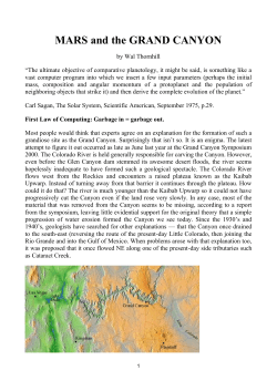 Mars and the Grand Canyon (Wal Thornhill)