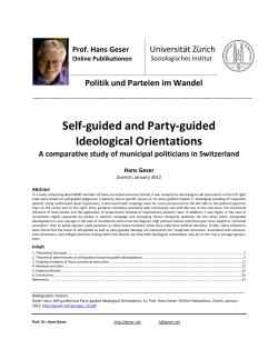 Self-guided and Party-guided Ideological Orientations
