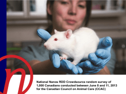 nation-wide survey - Canadian Council on Animal Care