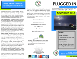 July/August 2014 - Board of light and power