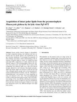 Acquisition of intact polar lipids from the
