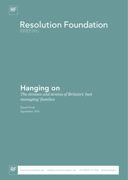 Hanging on - Resolution Foundation