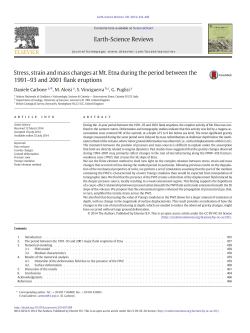 Stress, strain and mass changes at Mt. Etna during the period