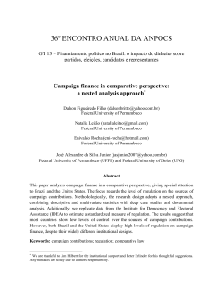 36º ENCONTRO ANUAL DA ANPOCS