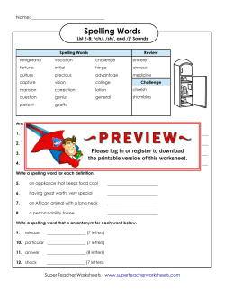 Questions for E-8 - Super Teacher Worksheets