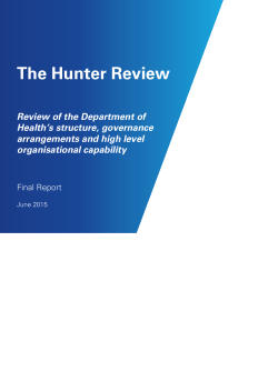 The Hunter Review - Queensland Health