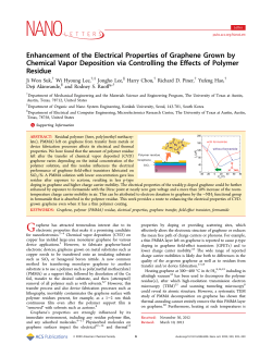 Enhancement of the Electrical Properties of Graphene Grown by